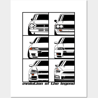 Skyline GTR generation Posters and Art